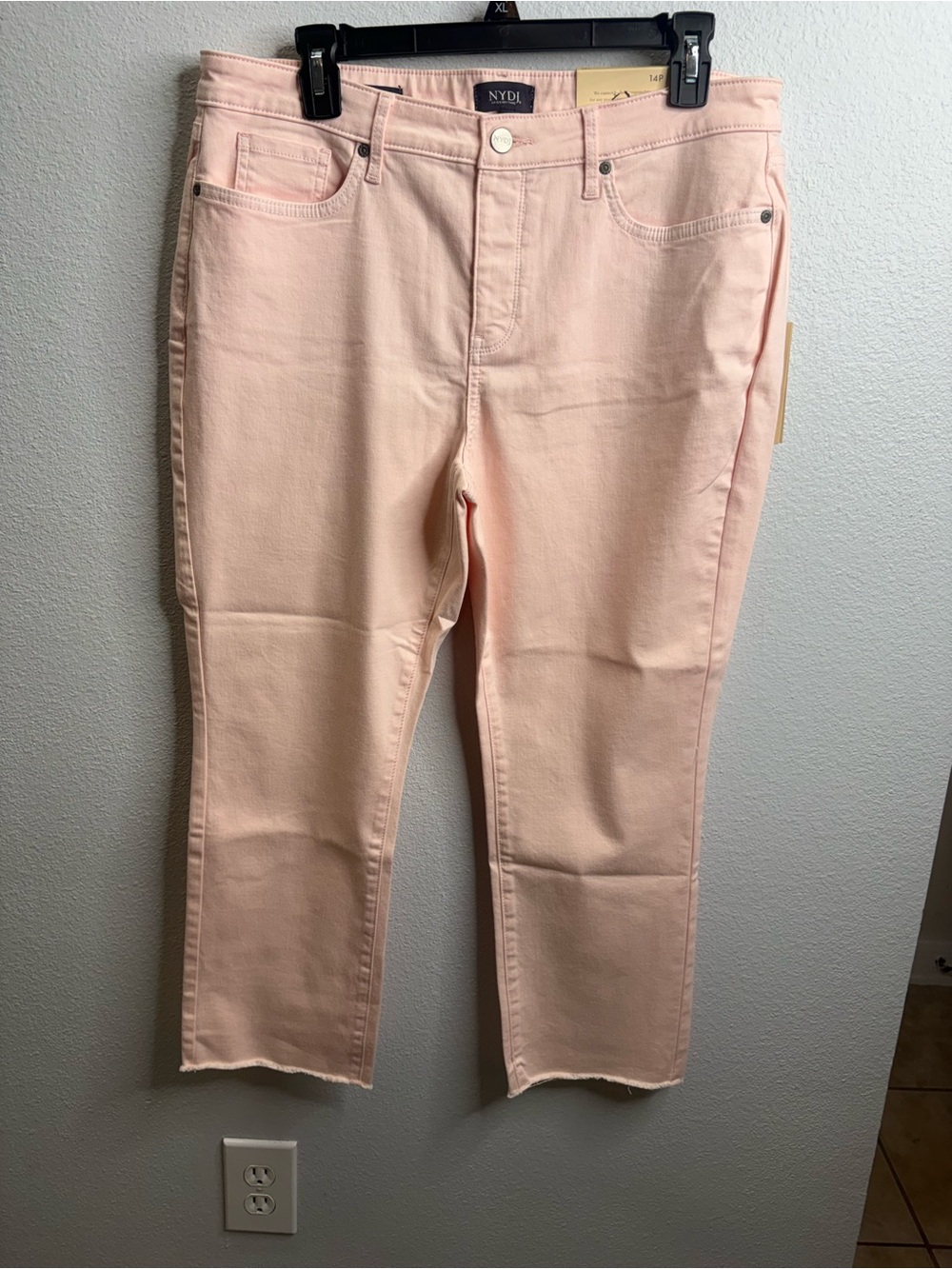 NYDJ Size 14 Petite Pink Slim Ankle Jeans NWT